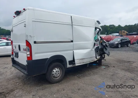 2019 Ram Promaster 2500 High Roof 136 Wb from USA, damaged, VIN 3C6TRVCG6KE510685